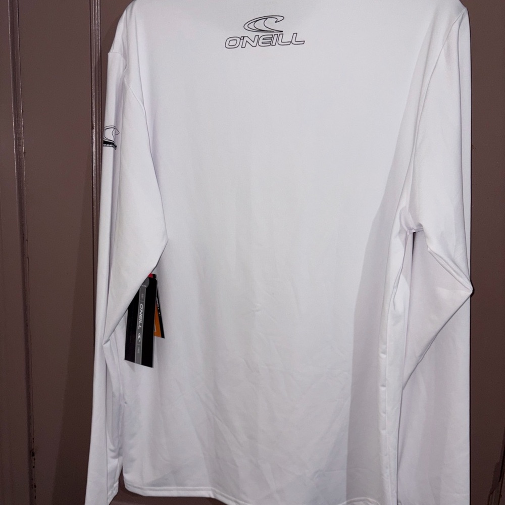 O’Neil Wetsuits Mens Basic Skins Upf 50+ Long Sleeve Large White